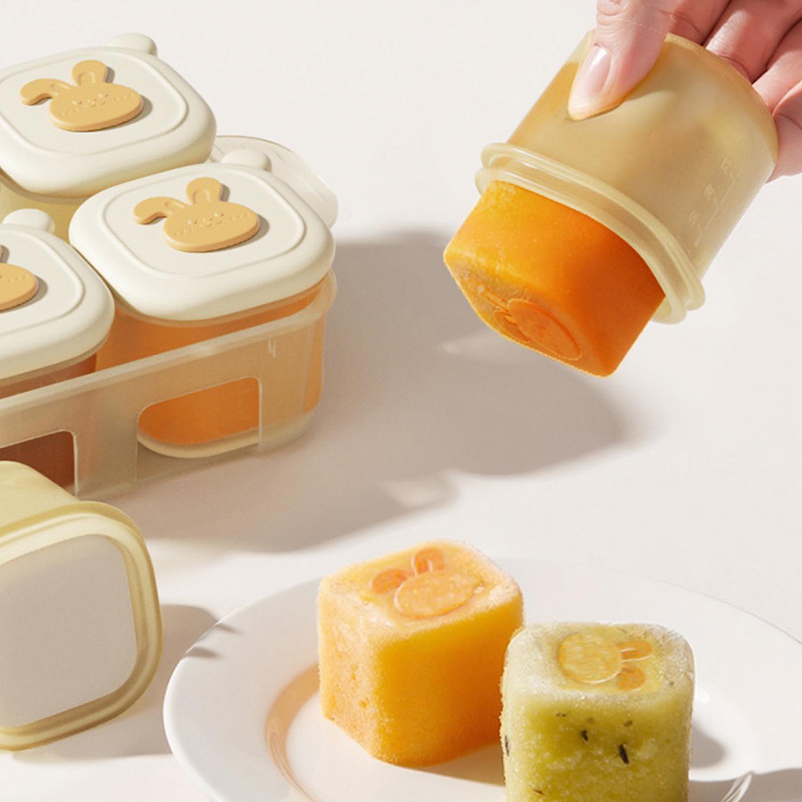 Baby Food Yogurt - キューブフードフリーザートレイ子供用ヨーグルト容器子供用食品保存容器親用母親用ベビーシッター母乳家庭用