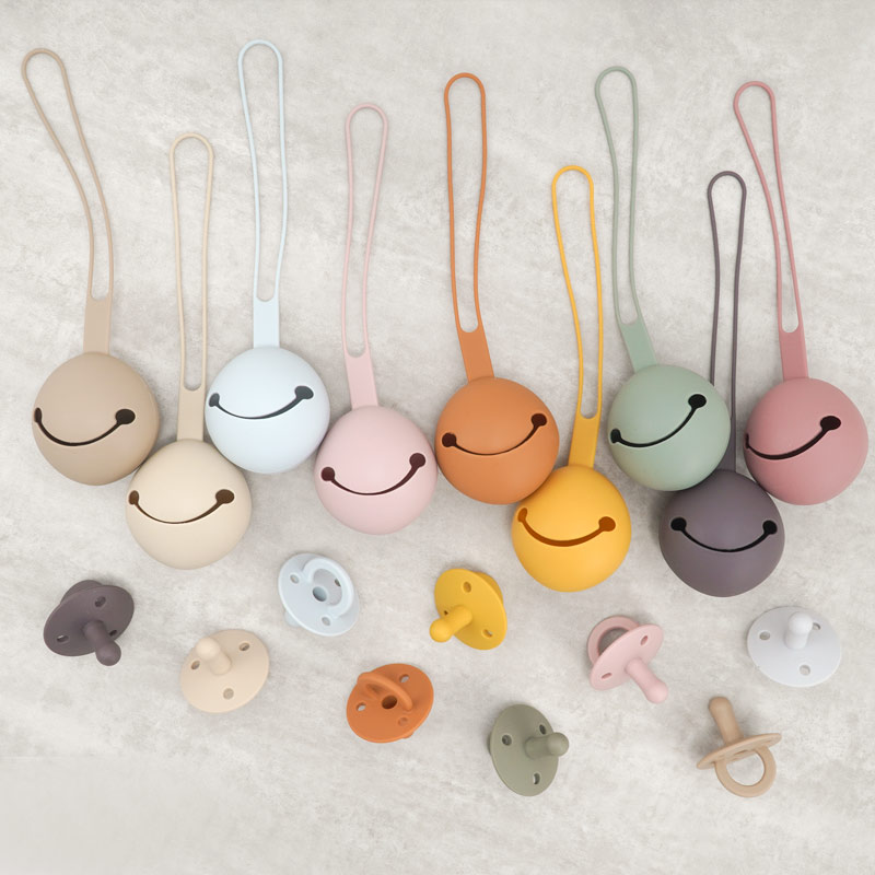 Baby Food Pacifier - 新生児用シリコン乳首,食品安全承認,パーソナライズされたおしゃぶりホルダー,ポータブルケース,ベビーアクセサリー,100%
