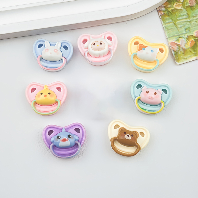 Baby Food Pacifier - ホットセール。10個入り。可愛いミニドール用おしゃぶり。プレイハウス用品。人形用ダミー乳首。ベビードール。子供用おもちゃ。ベビーおしゃぶりアクセサリー。