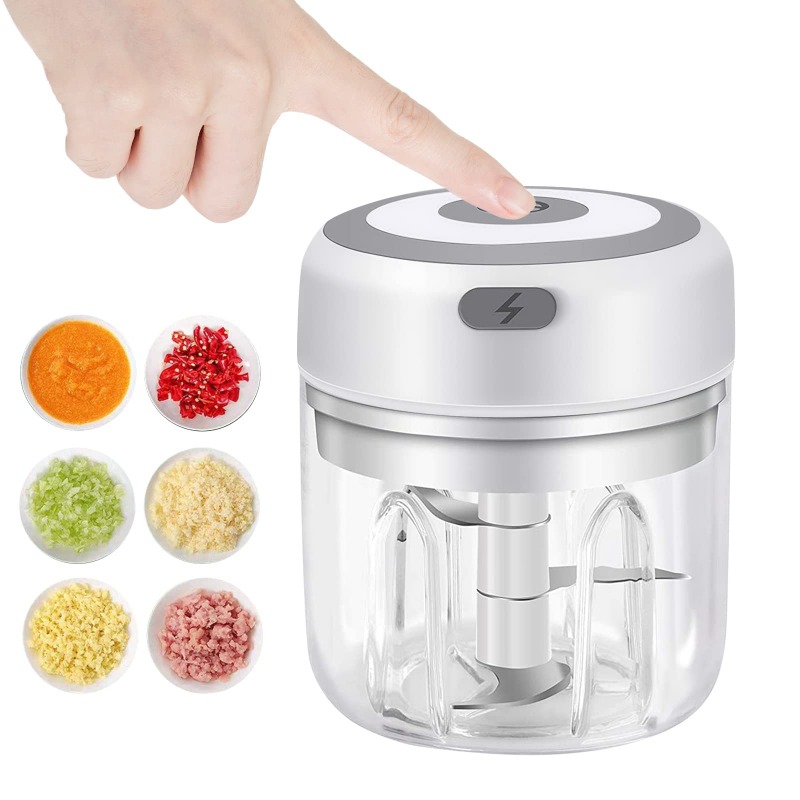 Baby Food Blender - 250 ミリリットル電気ニンニクグラインダー家庭用多機能肉グラインダーベビーフードプロセッサー用ワイヤレスポータブルミキサー