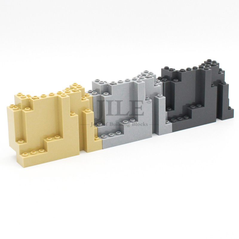 Lego Set Creator - モックロックパネル 4x10x6 長方形 6082 DIY シティストリートビュー