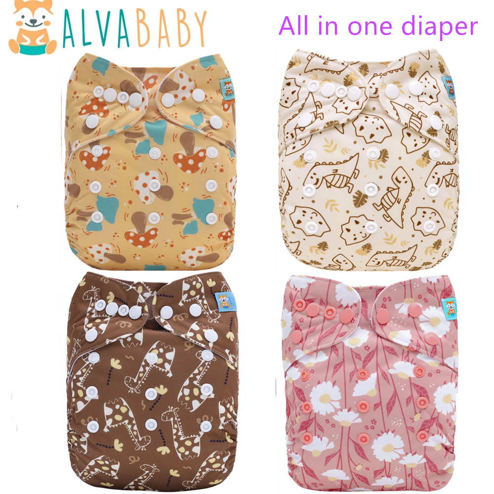Pampers Diaper Premium Care - U ピック ALVABABY オールインワンおむつ縫い込み 1pc 4