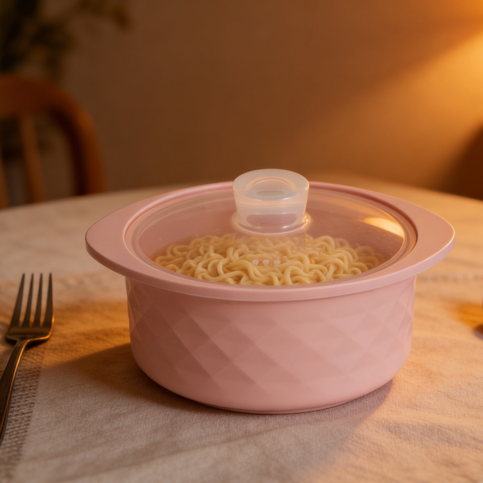 Baby Food Steamer Baby Safe - 電子レンジ用シリコン蒸し器 ピンク 食洗機対応 蒸し野菜 ベビーフード 魚用調理ボウル