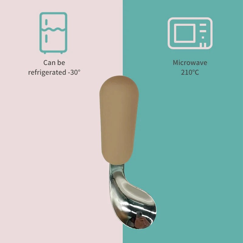 赤ちゃんのスプーンとフォークのセット,子供の道具,かわいいカ - Baby Food Utensils のレビューと価格