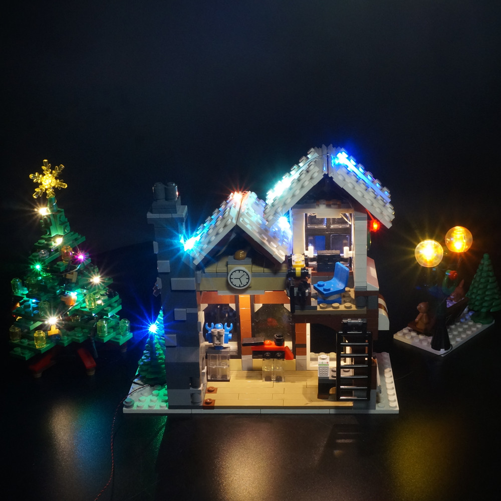作成者の冬の村のLEDライトセット、おもちゃのショップ、レゴ - Lego Set Creator のレビューと価格