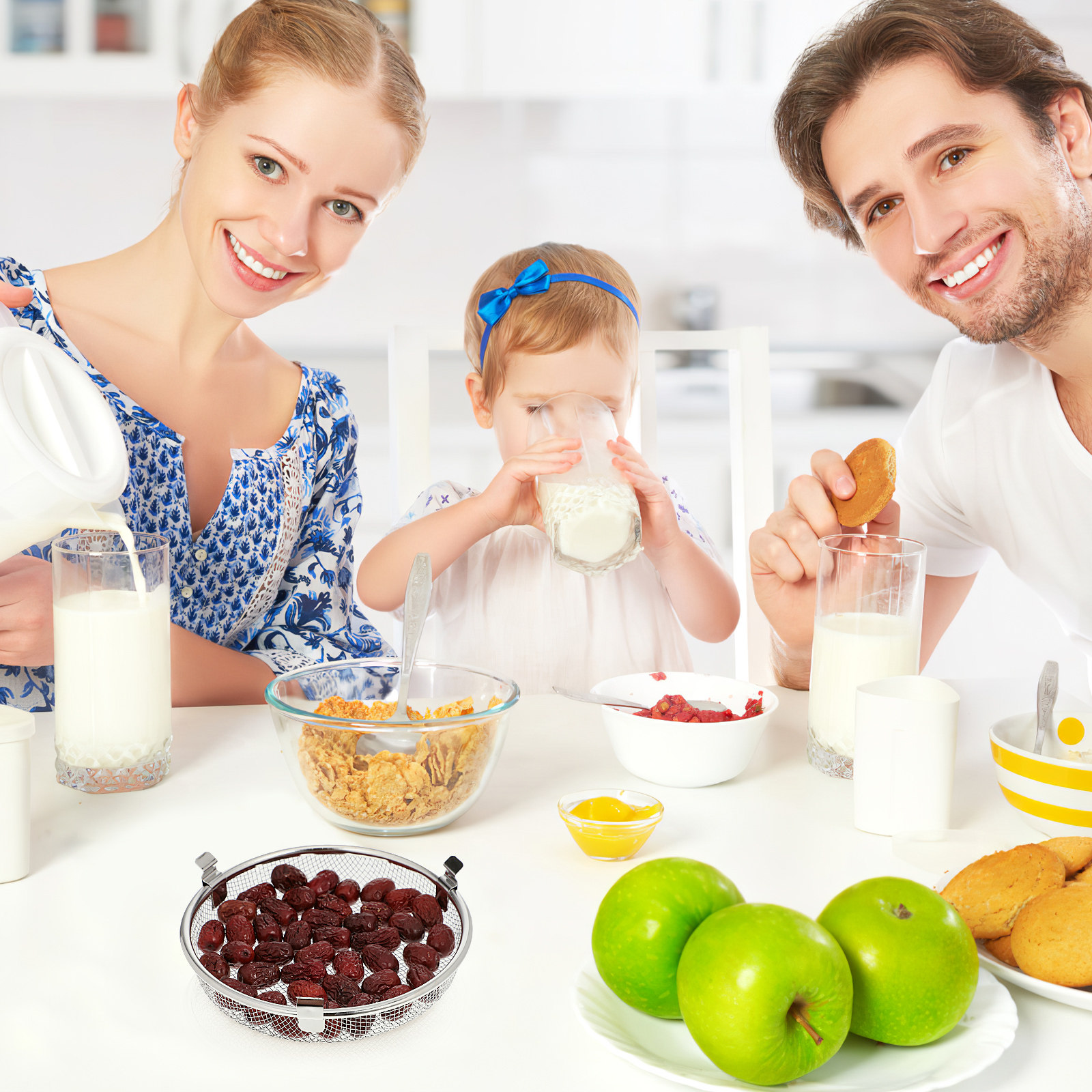 食器洗い機用食器バスケット ステンレス製丸型メッシュ収納バス - Baby Food Utensils のレビューと価格