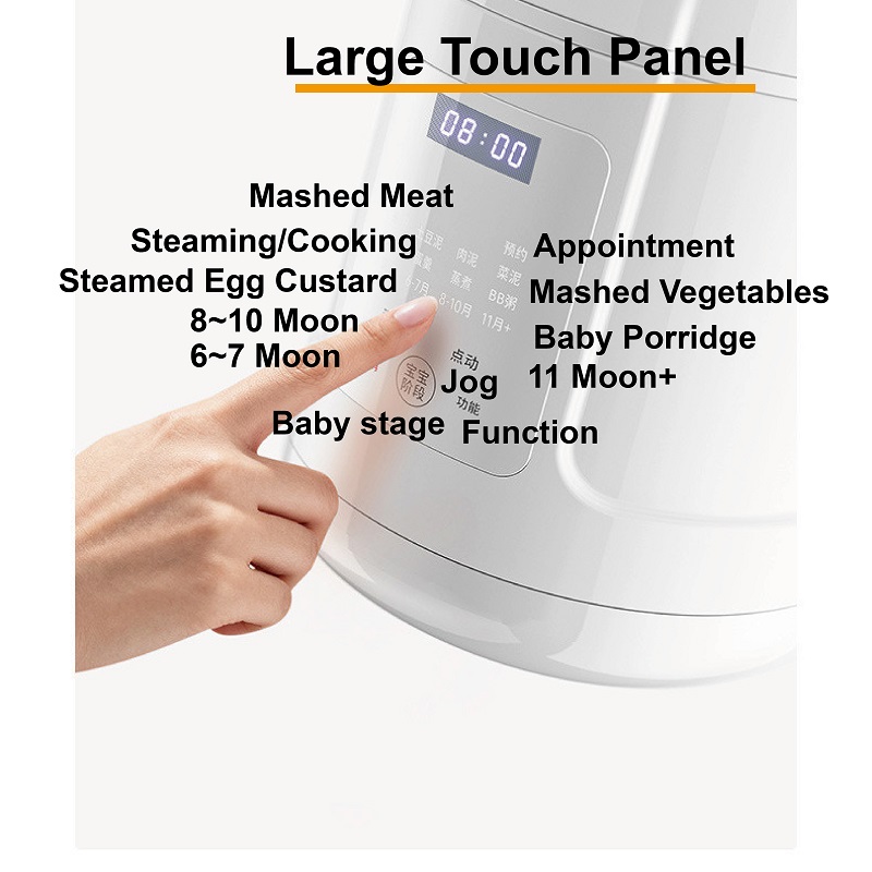 220V ベビーフードプロセッサー全鋼ベビーフードメーカー蒸 - Baby Food Blender のレビューと価格