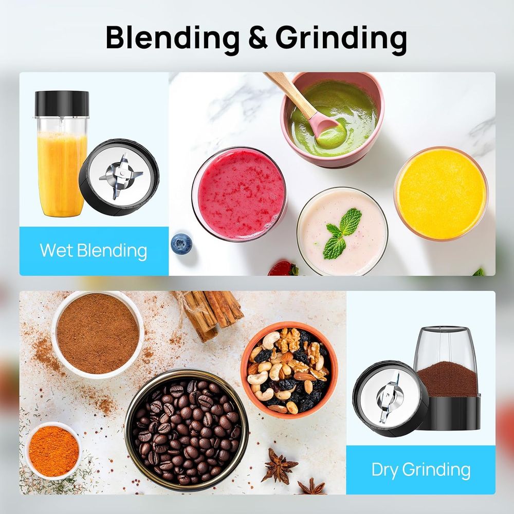16ピース ブレンダー＆グラインダーコンボ、パーソナルサイズ - Baby Food Blender のレビューと価格