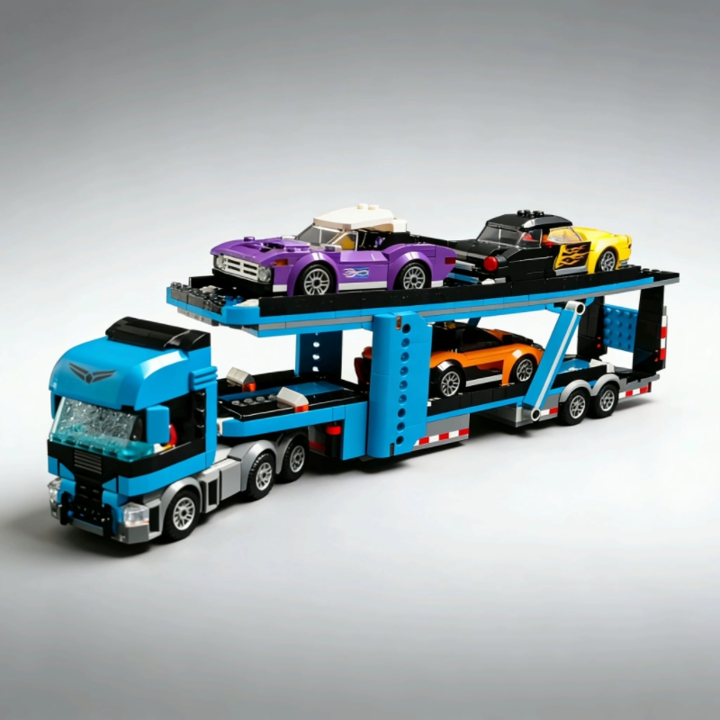 シティシリーズの車運搬トラックの組み立てブロック、スポーツレ - Lego Set Creator のレビューと価格