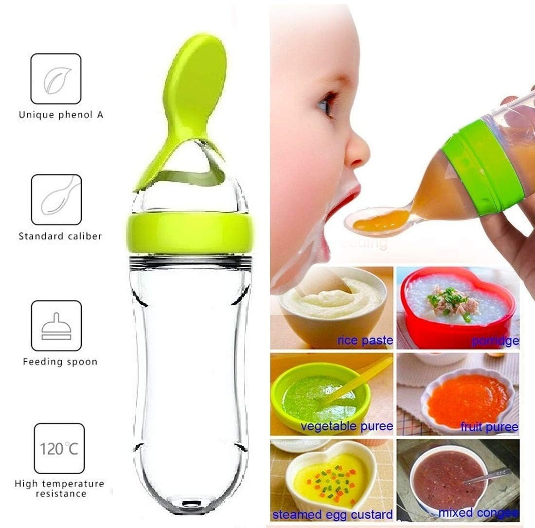 絞り哺乳瓶カップシリコーン新生児おしゃぶりトレーニングライス - Baby Food Utensils のレビューと価格