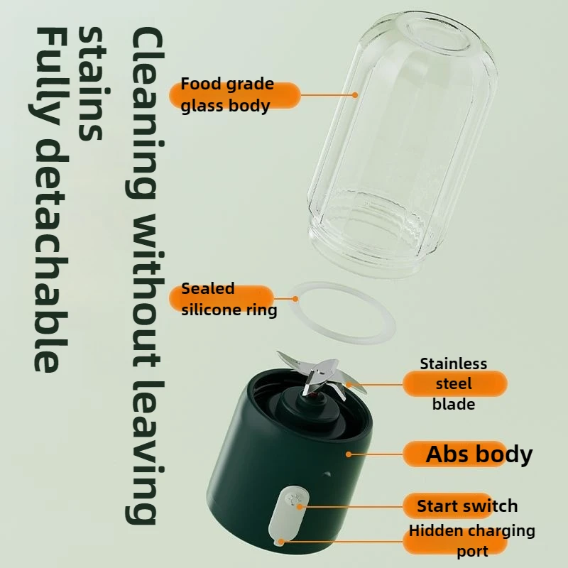 350mlポータブル小型ジューサーカップ多機能家庭用キッチン - Baby Food Blender のレビューと価格