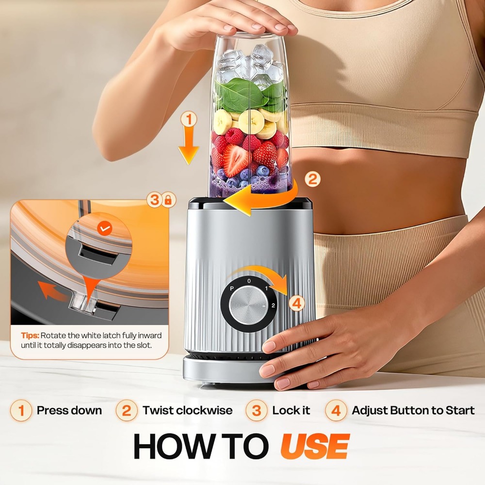 ポータブルパーソナルスムージーブレンダー、2つの24オンスカ - Baby Food Blender のレビューと価格