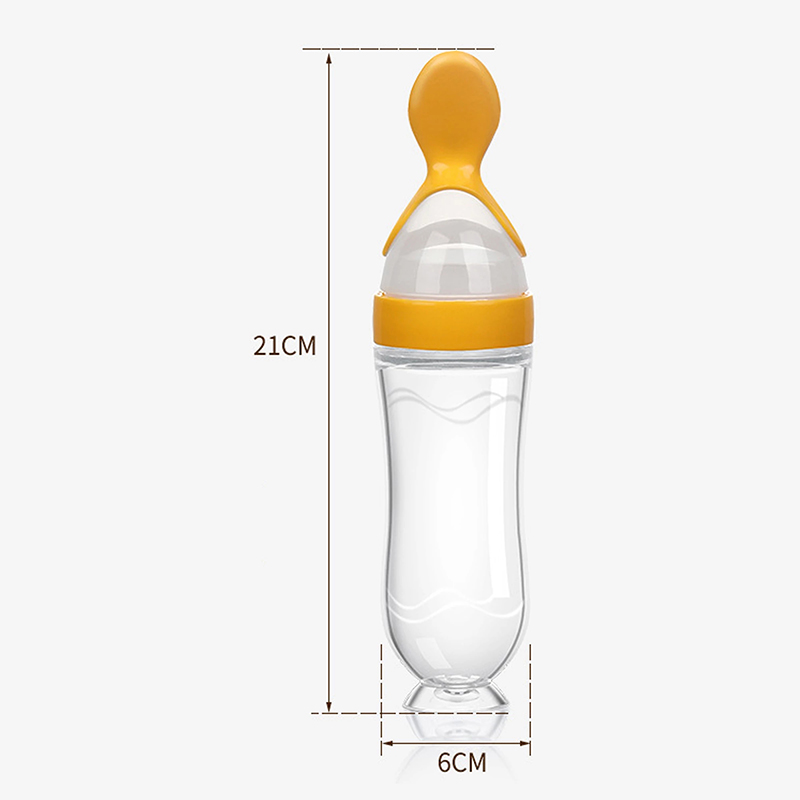 絞る哺乳瓶シリコーン新生児トレーニング米シリアル食品スプーン - Baby Food Utensils のレビューと価格