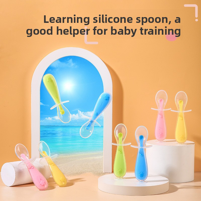 ベビーシリコンスプーン、ベビーライスペーストフィーディング、 - Baby Food Utensils のレビューと価格