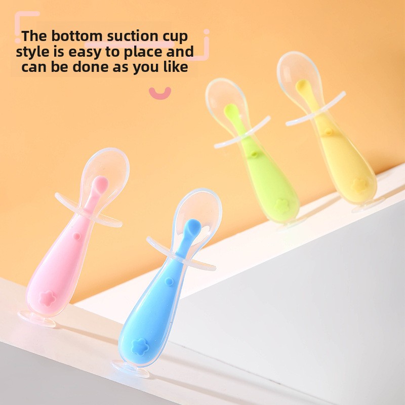 ベビーシリコンスプーン、ベビーライスペーストフィーディング、 - Baby Food Utensils のレビューと価格