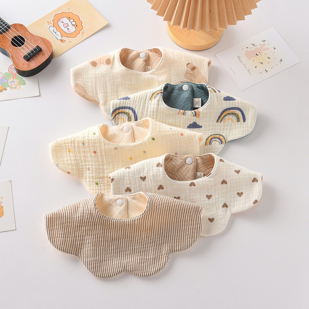 かわいい両面使えるベビー授乳用よだれかけ 純綿ガーゼおしゃぶ - Baby Food Pacifier のレビューと価格