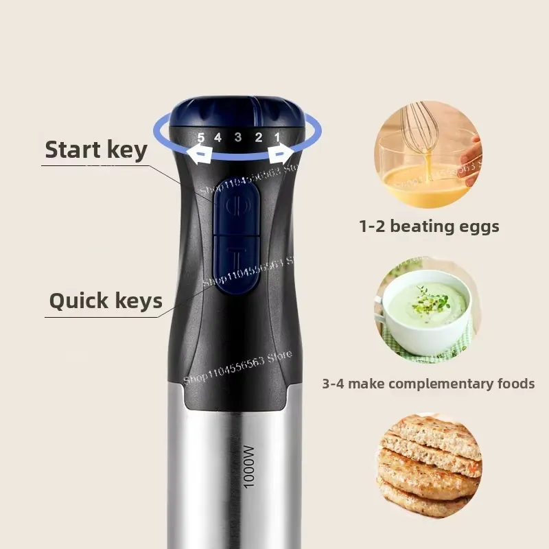 110V 1000W ハンドヘルドイマージョンブレンダー、調 - Baby Food Blender のレビューと価格