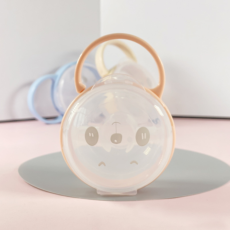 新しいベビーおしゃぶり用クリア防塵ケース、ハンドル付きのかわ - Baby Food Pacifier のレビューと価格