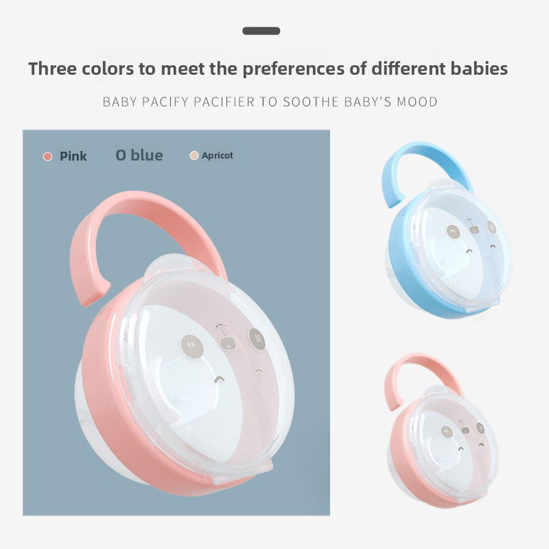 新しいベビーおしゃぶり用クリア防塵ケース、ハンドル付きのかわ - Baby Food Pacifier のレビューと価格